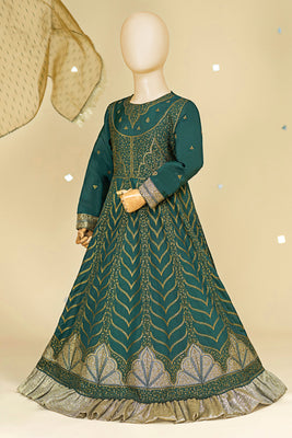 3 Piece Embroidery worked Lava Silk Maxi RING43