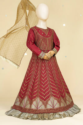 3 Piece embroidery worked Lava Silk Maxi RING43