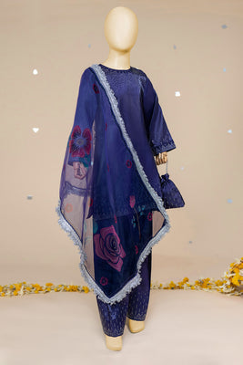 4 Piece Suite with Farshi Shalwar - RIN46